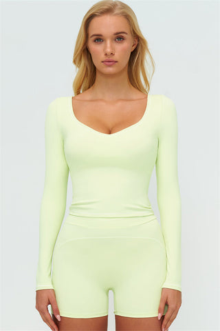 The Amara Long Sleeve T-shirt Shorts 2-Piece Set