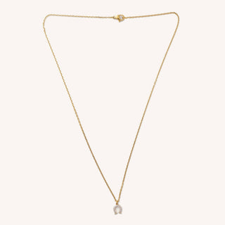 Gold Lucky Horseshoe Necklace