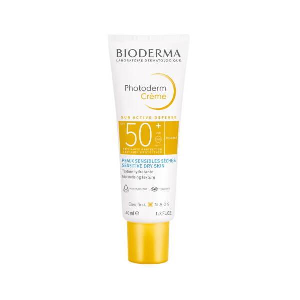Bioderma Sunscreen Cream SPF50+ for Dry Skin - Non-Greasy, Moisturizing, Makeup Base Friendly - Glamourous Grace