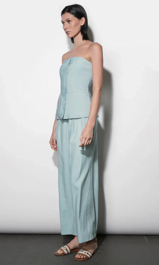 Yuri Sky Blue Strapless Vest top - Glamourous Grace