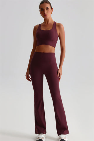 The Brave Sports Bra Flared Leggings 2-Piece Set
