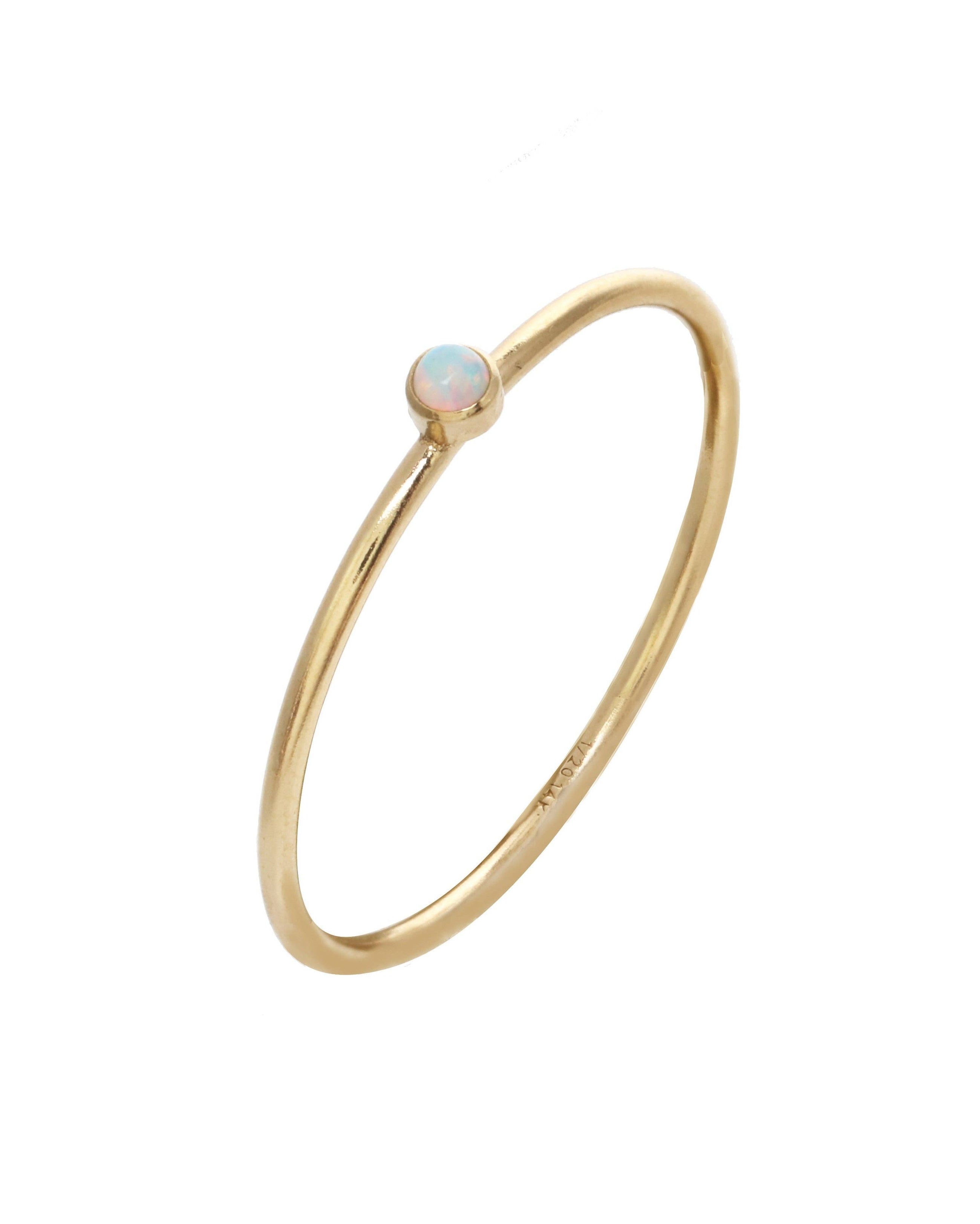 Dia Opal Ring 14K Gold Filled