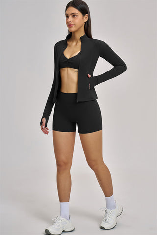 The Swoon Jacket Sports Bra Shorts 3-Piece Set