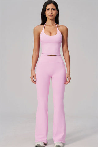 The Align Halter Tank Top Flared Leggings 2-Piece Set