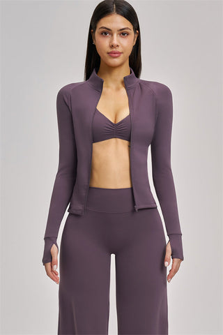 The Swoon Jacket Sports Bra Flared Leggings 3-Piece Set