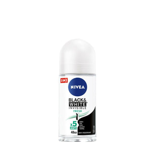 Nivea Black&White Fresh Women's Roll-On Deodorant 50ml - Long-Lasting Freshness - Glamourous Grace