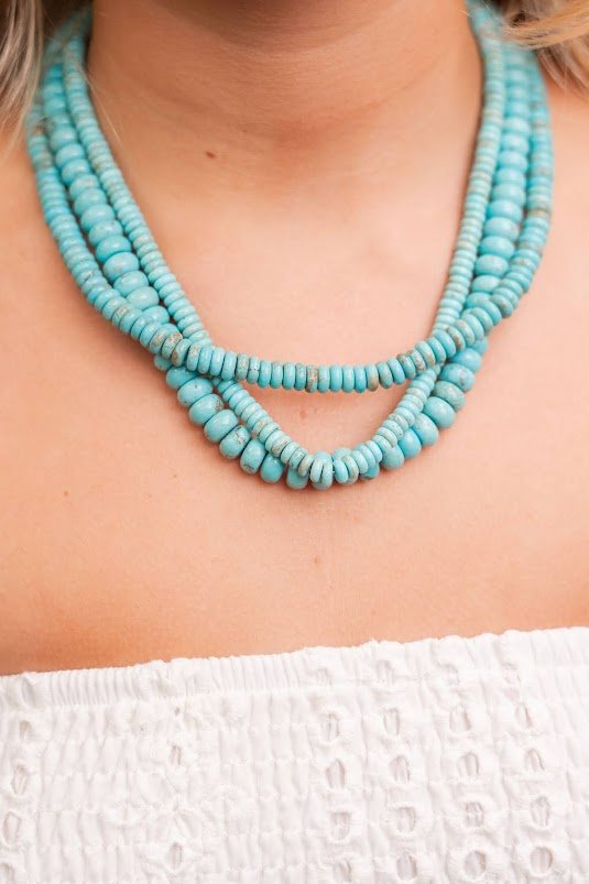 10mm Tradd Turquoise Necklace  - Belle of the Ball Collection - Glamourous Grace