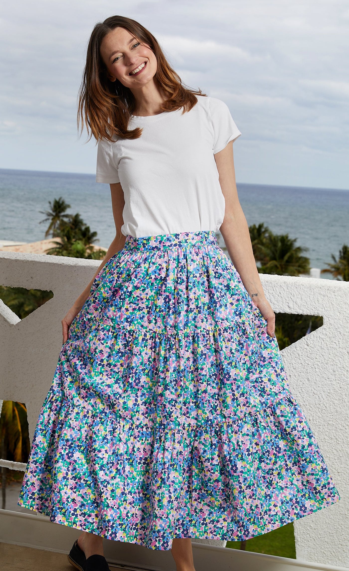 Woodstock Skirt Floral - Glamourous Grace