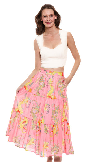 Coral Dragon Skirt - Glamourous Grace