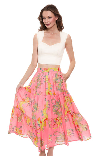 Coral Dragon Skirt - Glamourous Grace
