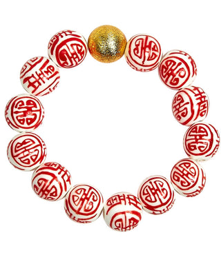 Georgia Beaded Bracelet - Patterned - Glamourous Grace