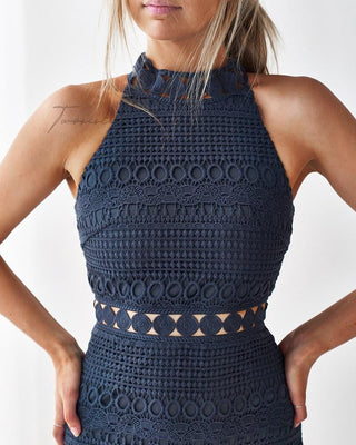 RIVERS MIDI DRESS - STEEL BLUE - Glamourous Grace