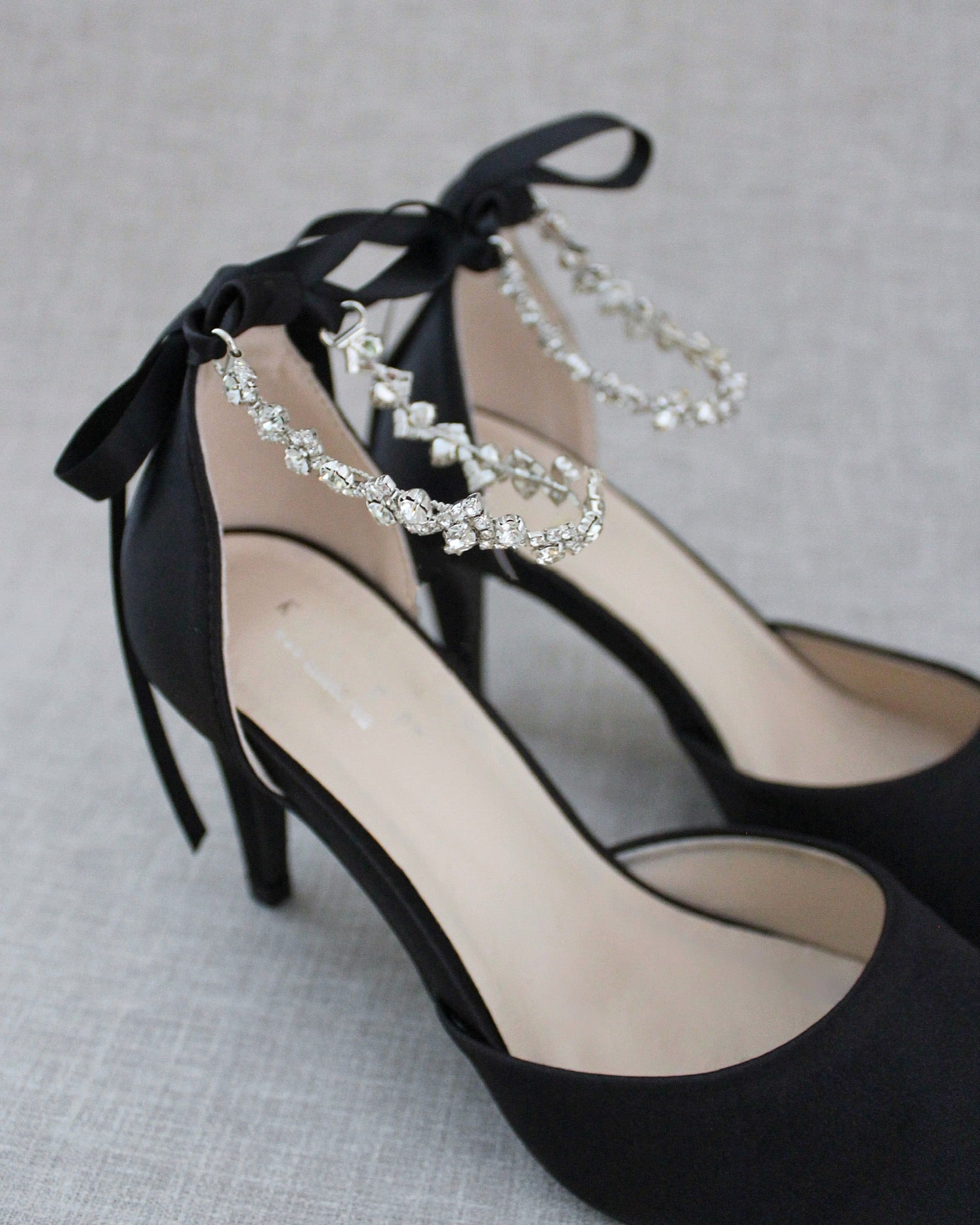 Evening Pumps with Amaryllis Crystal Strap