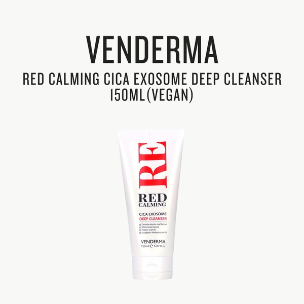 [VENDERMA] Red Calming Cica Exosome Deep Cleanser 150ml(Vegan) - Glamourous Grace
