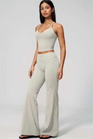 The Zura Tank Top Flared Leggings 2-Piece Set
