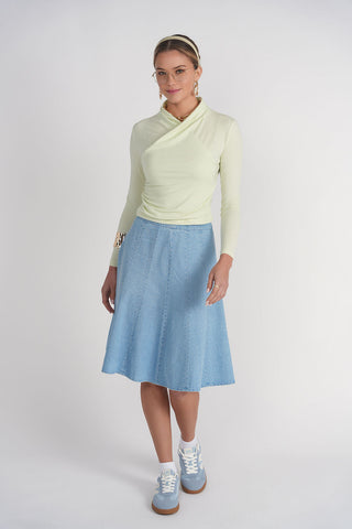 Yael Cotton Top- Lime