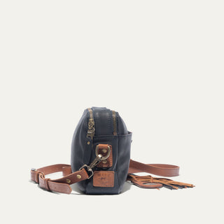 Everyday Double Zip Leather Crossbody - Glamourous Grace