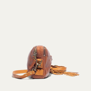 Everyday Double Zip Leather Crossbody - Glamourous Grace