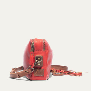 Everyday Double Zip Leather Crossbody - Glamourous Grace