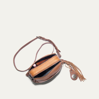 Everyday Double Zip Leather Crossbody - Glamourous Grace