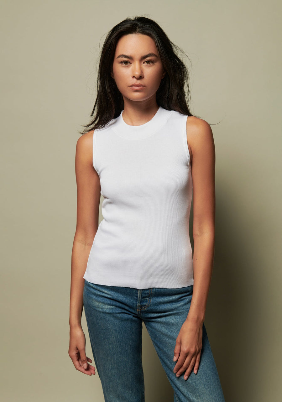 Nation LTD Joan Sleeveless Mock Neck - Glamourous Grace