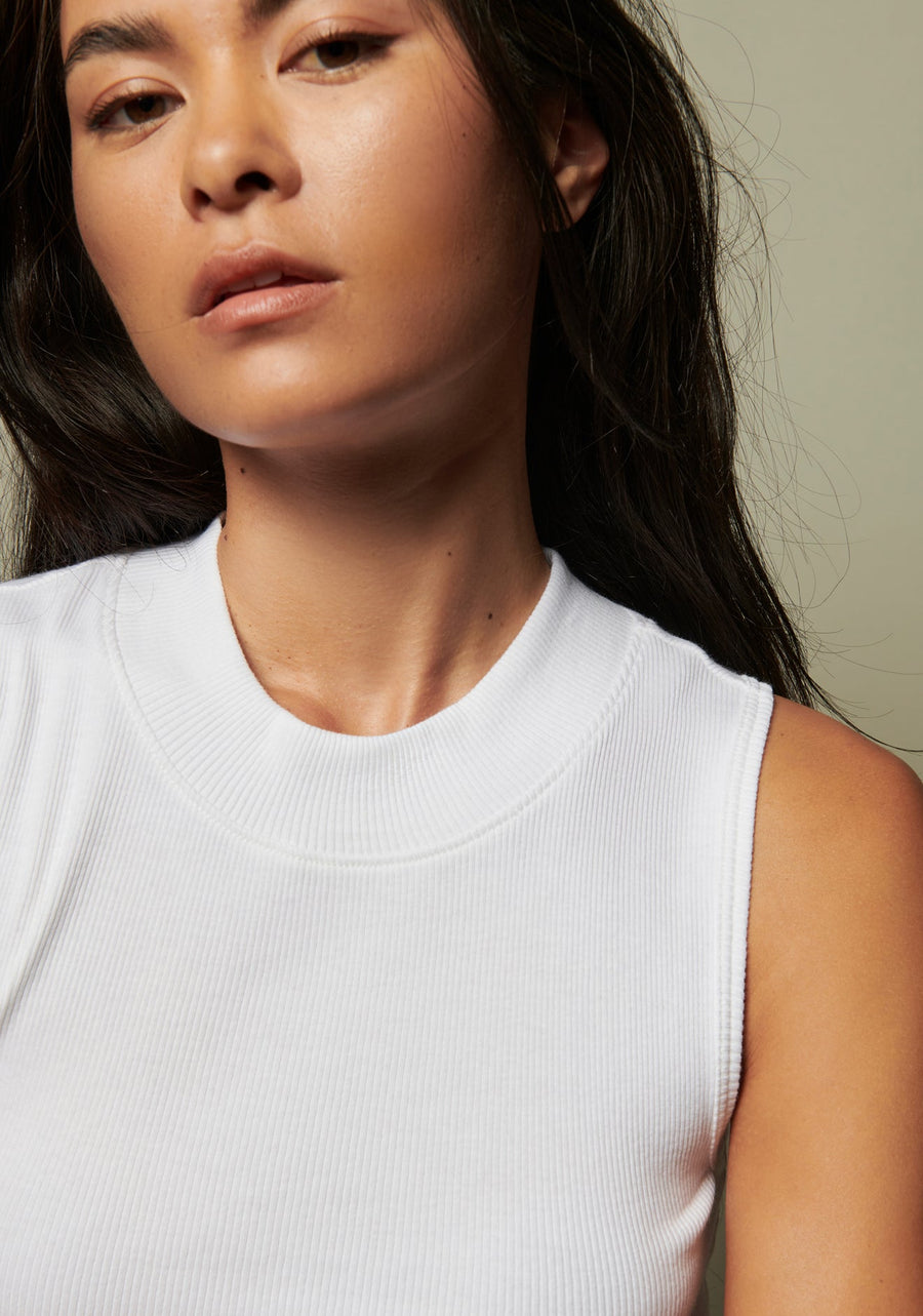 Nation LTD Joan Sleeveless Mock Neck - Glamourous Grace