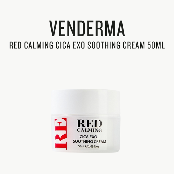 [VENDERMA] Red Calming Cica Exo Soothing Cream 50ml - Glamourous Grace