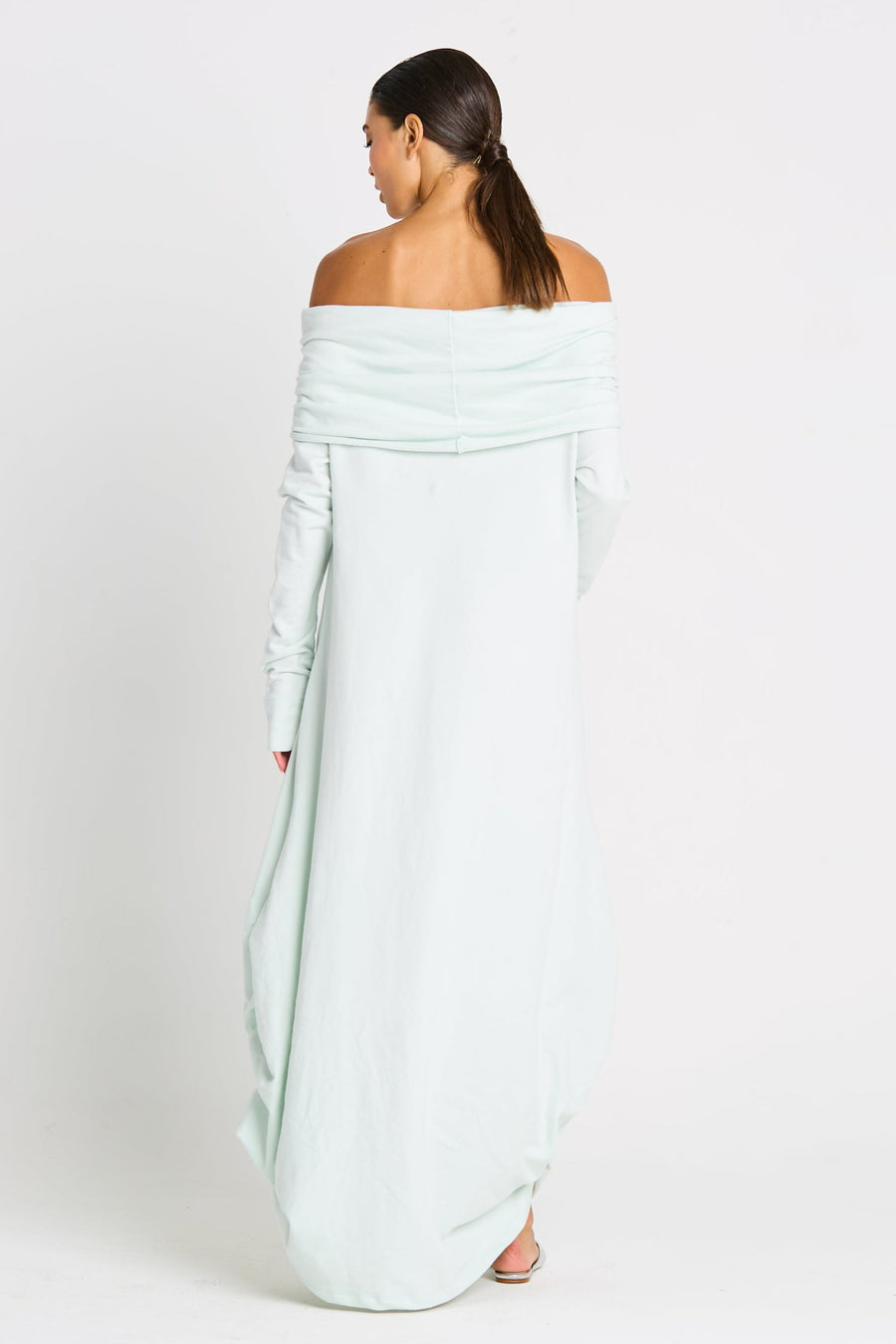 French Terry Curtain Dress - Mint - Glamourous Grace