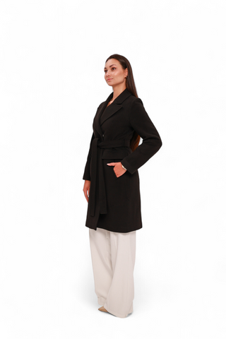 Lafayette Cashmere Blend Overcoat in Black