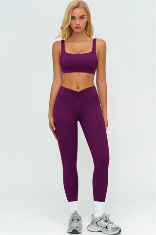 The Lushness V-Back Sports Bra Leggings 2-Piece Set