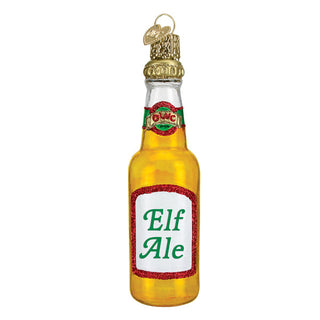 Elf Ale Beer Bottle Ornament