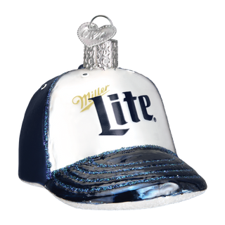 Miller Lite Baseball Cap Ornament