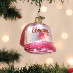 Cowgirl Trucker Cap Ornament