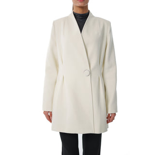 Opera Cashmere Blend Overcoat in White