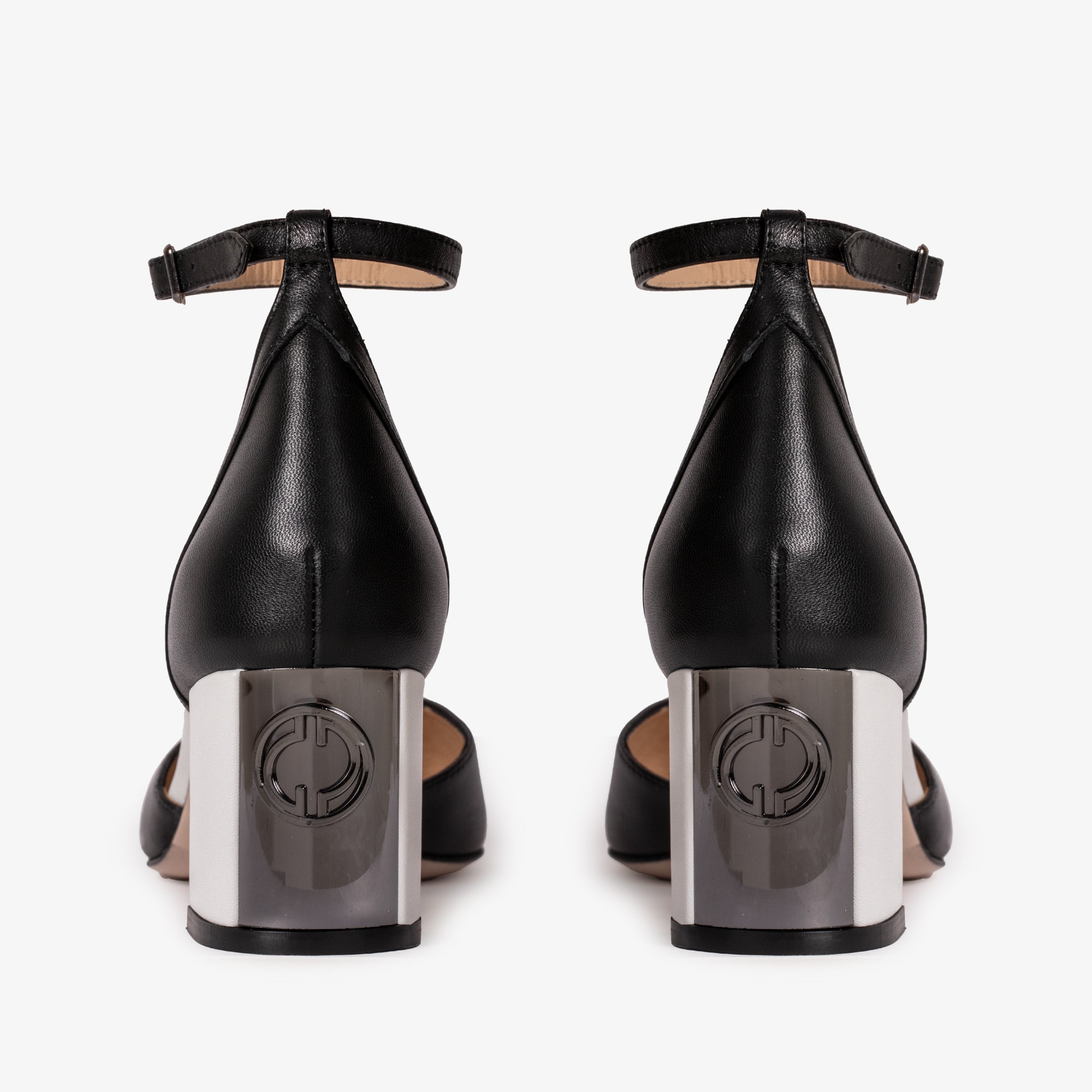 The Noella Black Leather Women Sandal - Glamourous Grace