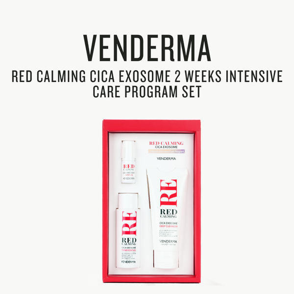 [VENDERMA] Red Calming Cica Exosome 2 Weeks Intensive Care Program Set - Glamourous Grace