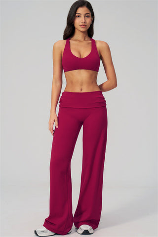 The Daring Sports Bra Straight Leg Pants 2-Piece Set