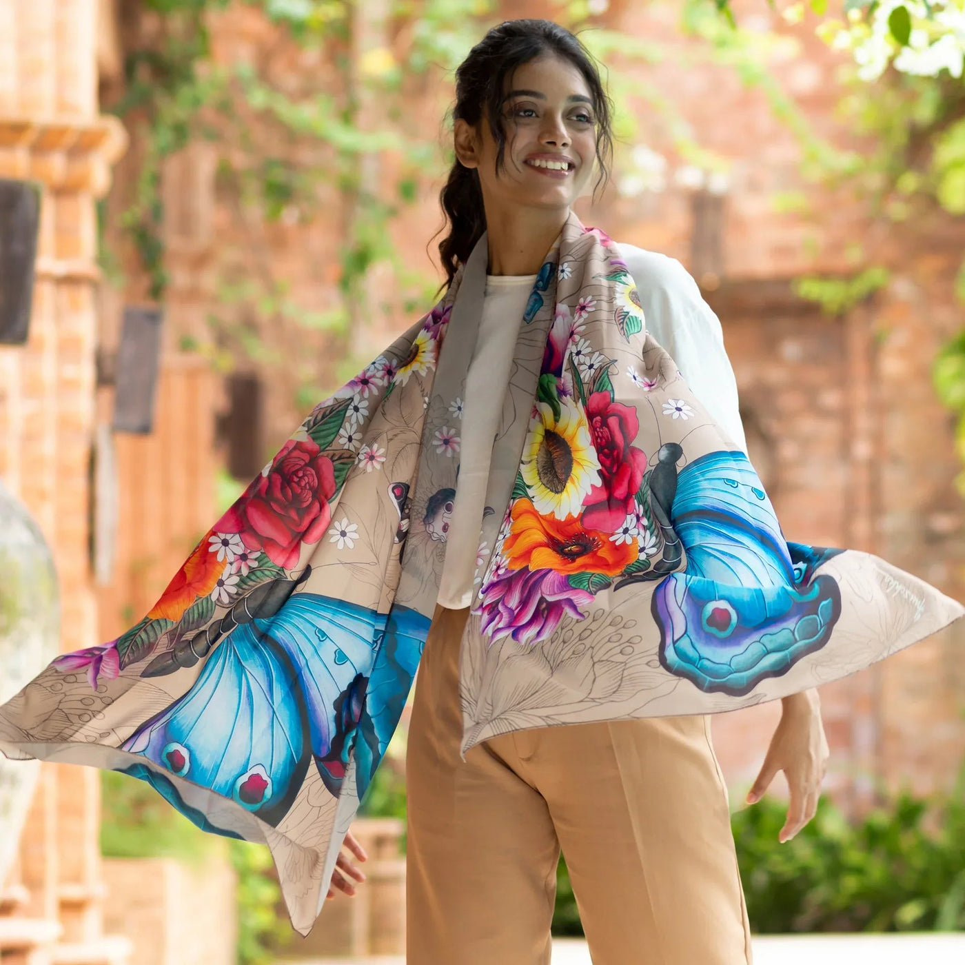 Printed Chiffon Scarf - 3300 - Glamourous Grace