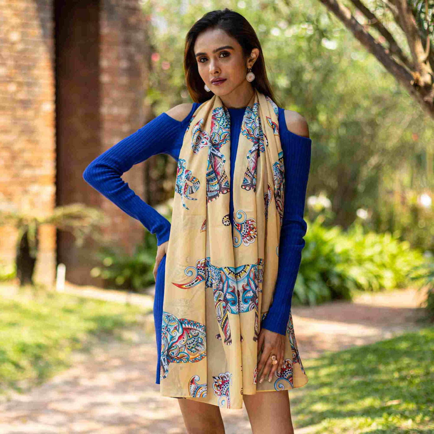 Printed Chiffon Scarf - 3300 - Glamourous Grace