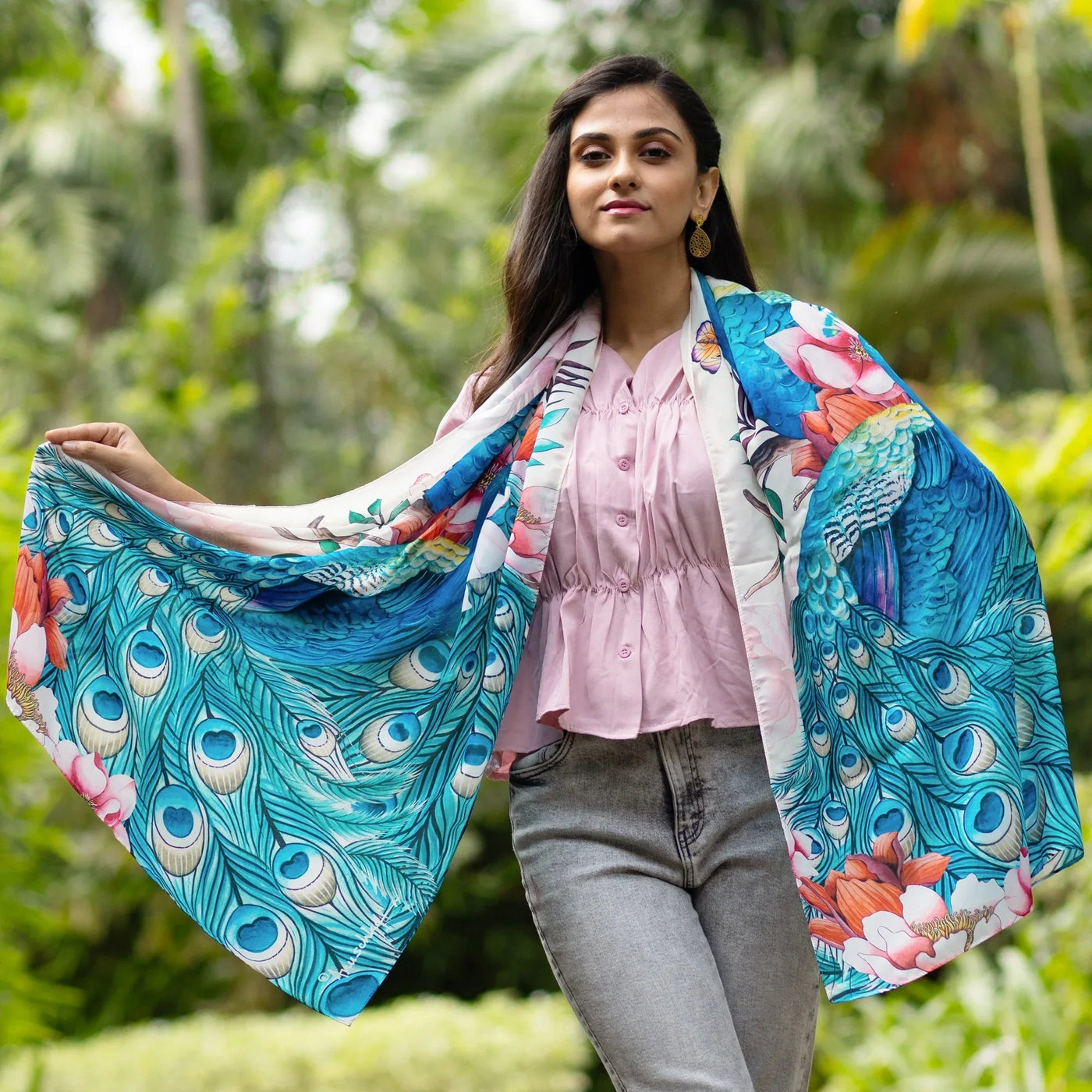 Printed Chiffon Scarf - 3300 - Glamourous Grace