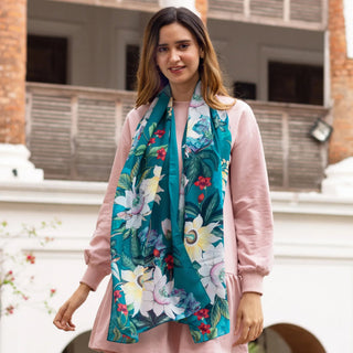 Printed Chiffon Scarf - 3300