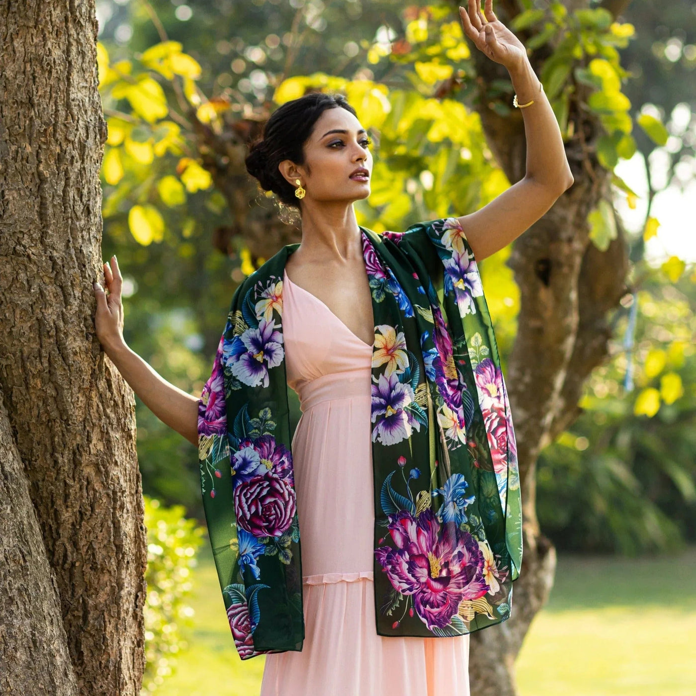Printed Chiffon Scarf - 3300 - Glamourous Grace