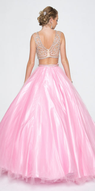 Juliet 338 Quinceanera Dress 2-Piece Bateau Neckline Cap Sleeve