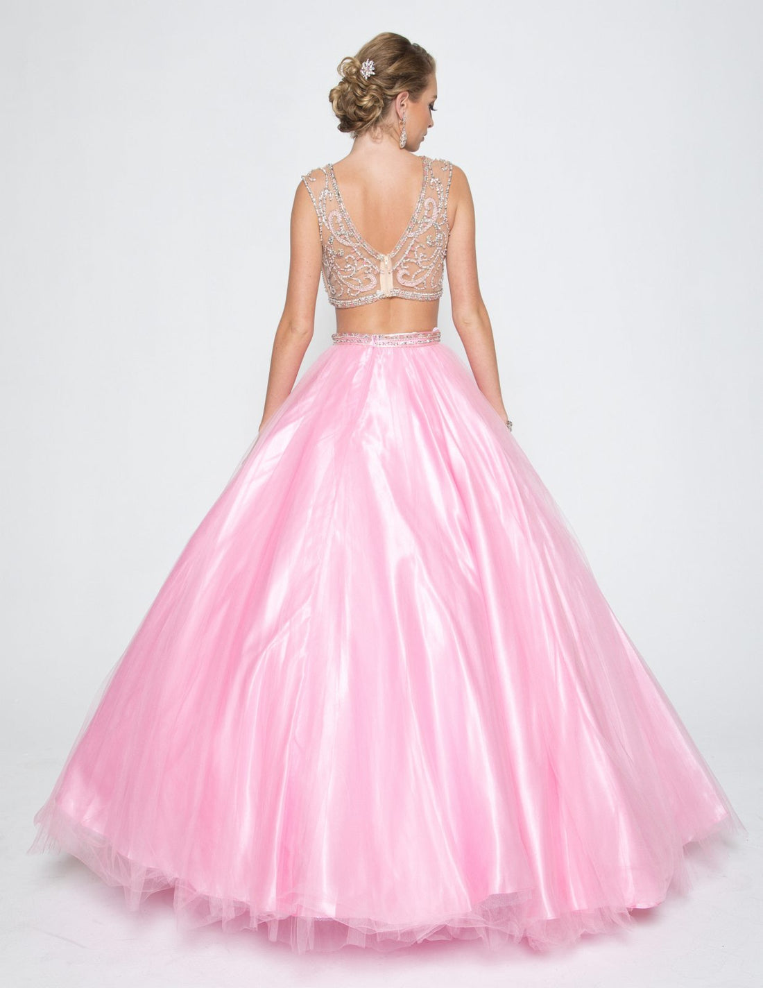 Juliet 338 Quinceanera Dress 2-Piece Bateau Neckline Cap Sleeve