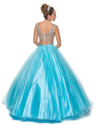 Juliet 338 Quinceanera Dress 2-Piece Bateau Neckline Cap Sleeve