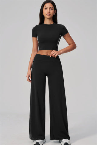 The Breathe T-shirt Straight Leg Pants 2-Piece Set
