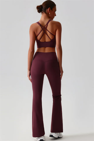 The Brave Sports Bra Flared Leggings 2-Piece Set