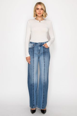 Claudia Tummy Control 90's Vintage High Rise Stretch Wide Jeans