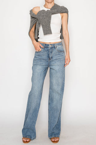 Blue by Artemis Slim Ultra High Rise 90's Straight Jeans