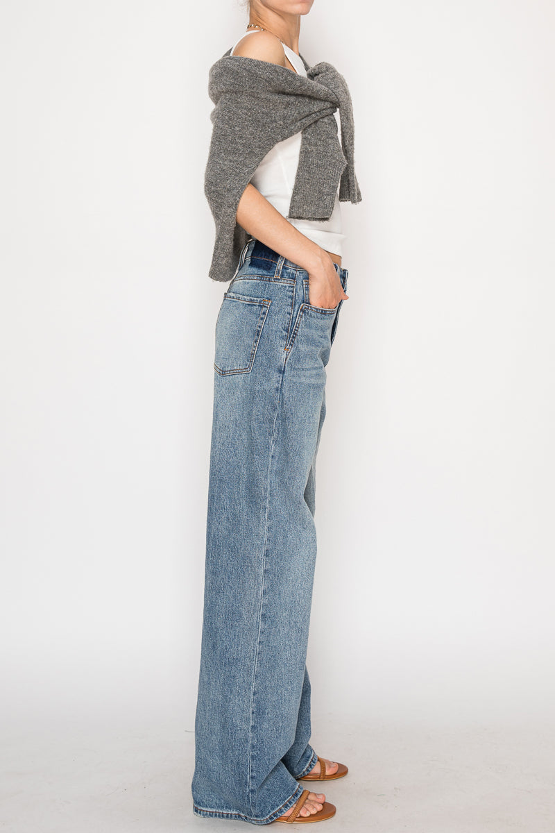 Blue by Artemis Slim Ultra High Rise 90's Straight Jeans - Glamourous Grace